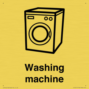 Dementia washing machine sign